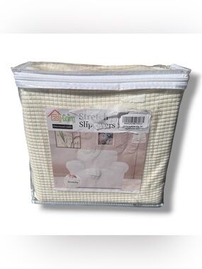 Easy-Going Stretch Slipcover for Oversized Chair in Cream NEW IN BAG